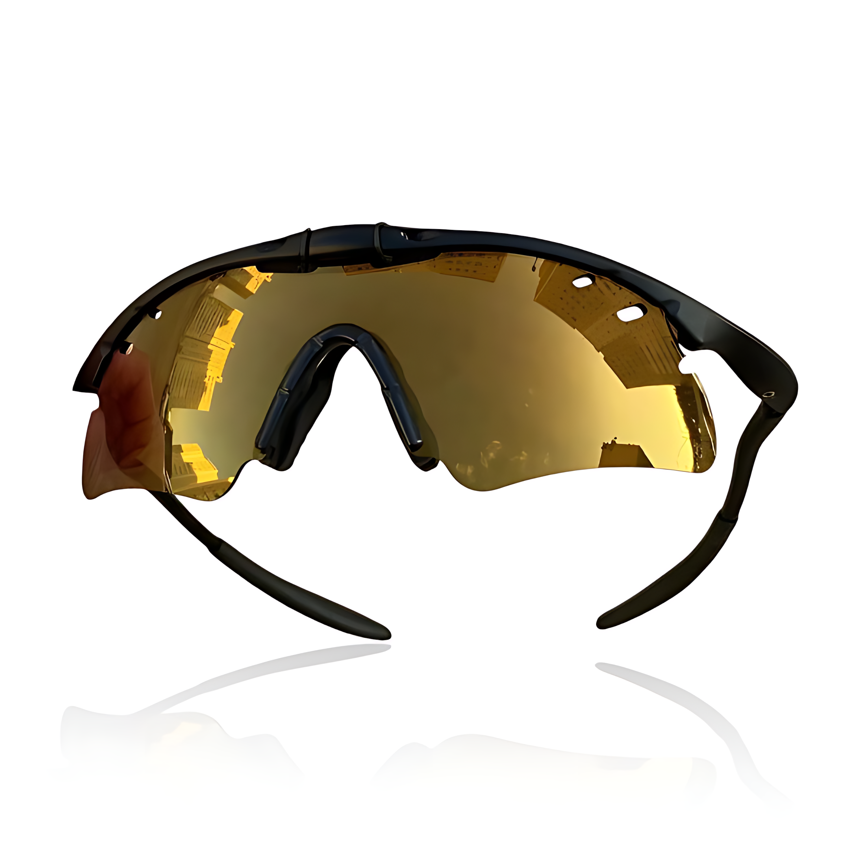 M Frame — Preta Lente Gold Café